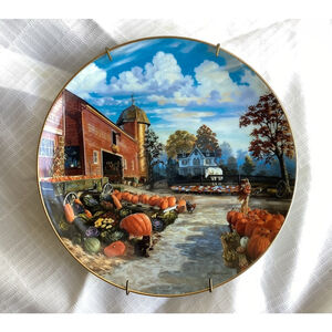 “Country Cornucopia” Plate 3rd Issue In Escape To The Country By Dave Henderson